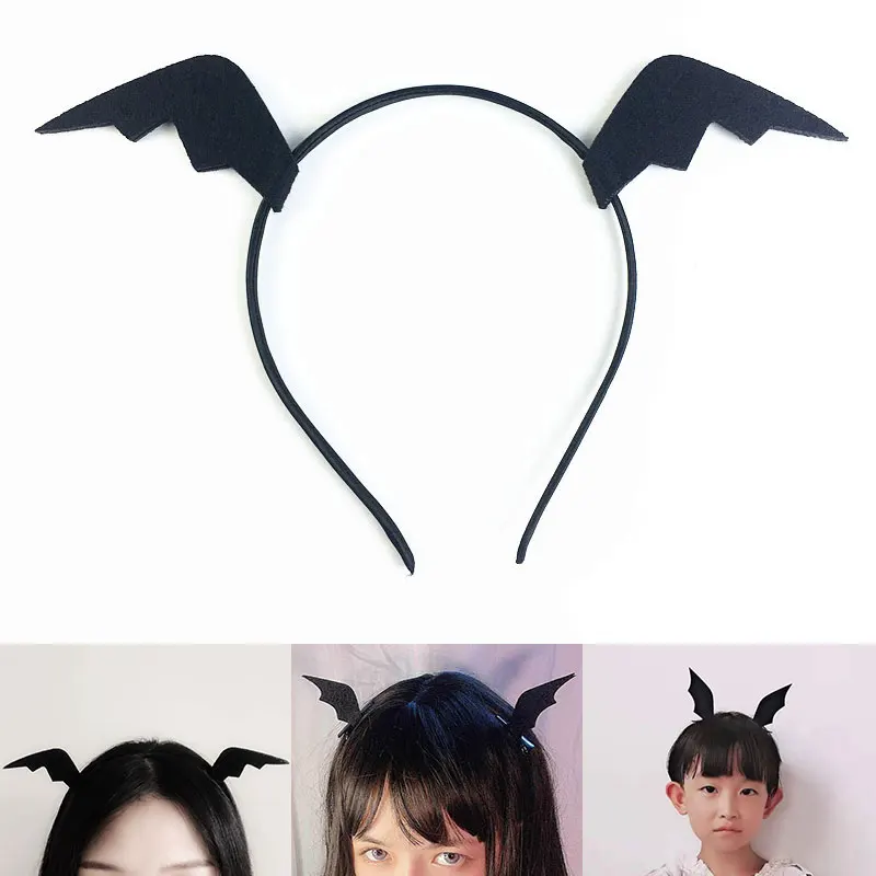 1 пара летучая мышь уши костюм на Хэллоуин для девочки стерео заколки волос