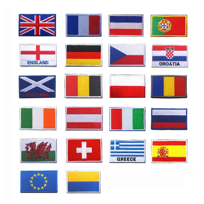 Fabric Country Flag Patches Military Russia Patch Japan Indian Ireland German Hook Israel For Backpack | Дом и сад