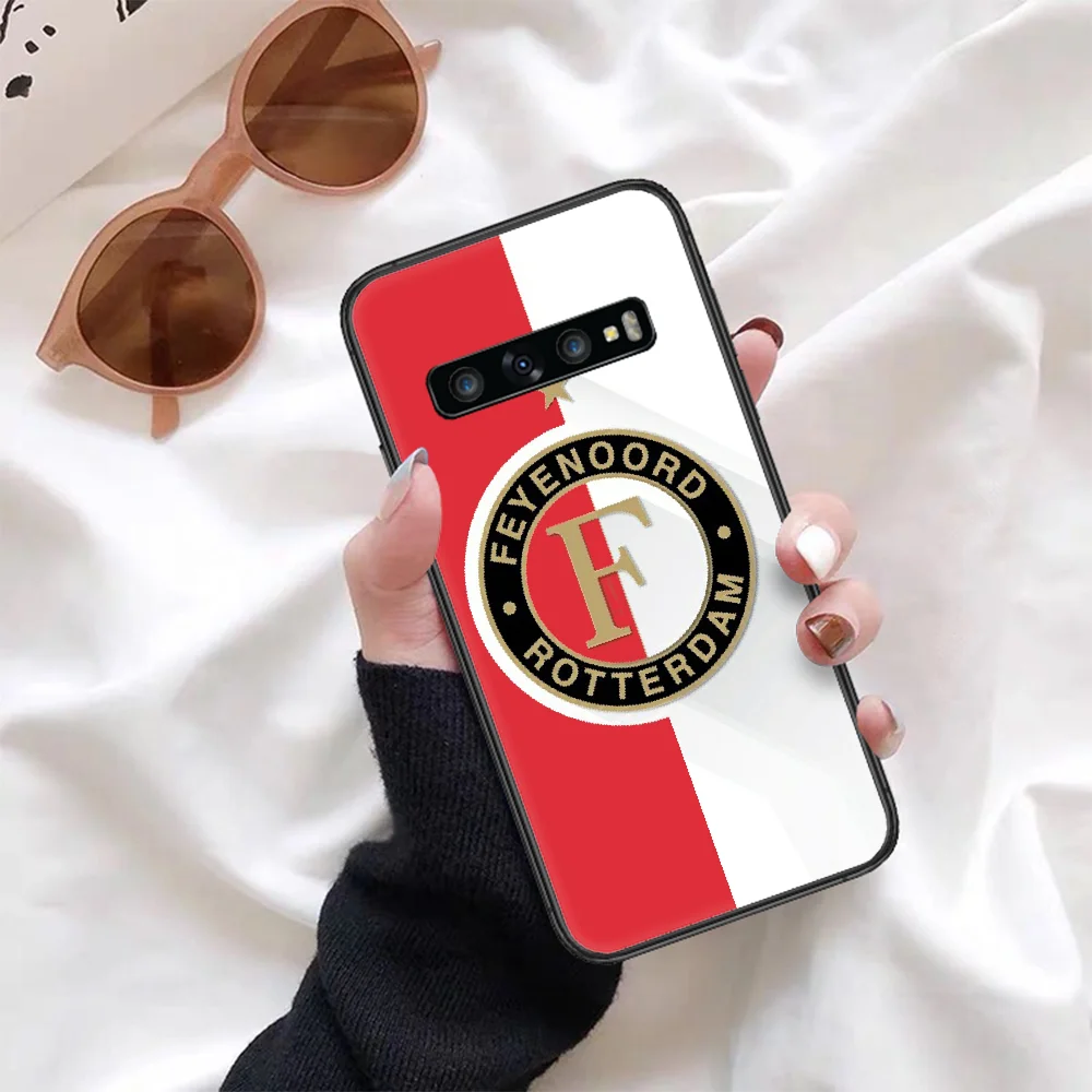 

soccer Feyenoord Rotterdam FC Phone Case For Samsung Galaxy Note S 8 9 10 20 Plus E Lite Uitra black Waterproof Silicone Cover
