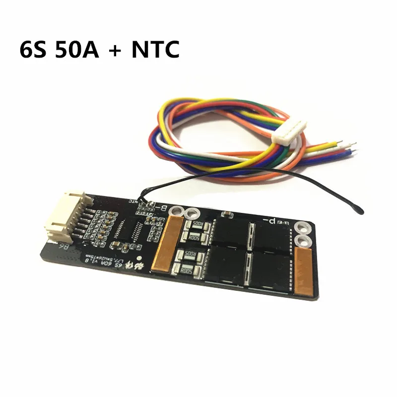BMS 6S 50A NTC плата с Для 3 7 в тройной литиевой батареи Защитная плата/BMS 7S/BMS