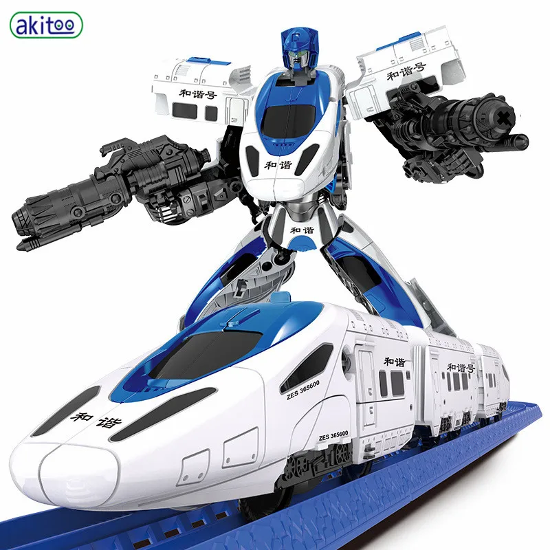 Akitoo гармония номер игрушка-трансформер высокоскоростная рейка Алмазный поезд