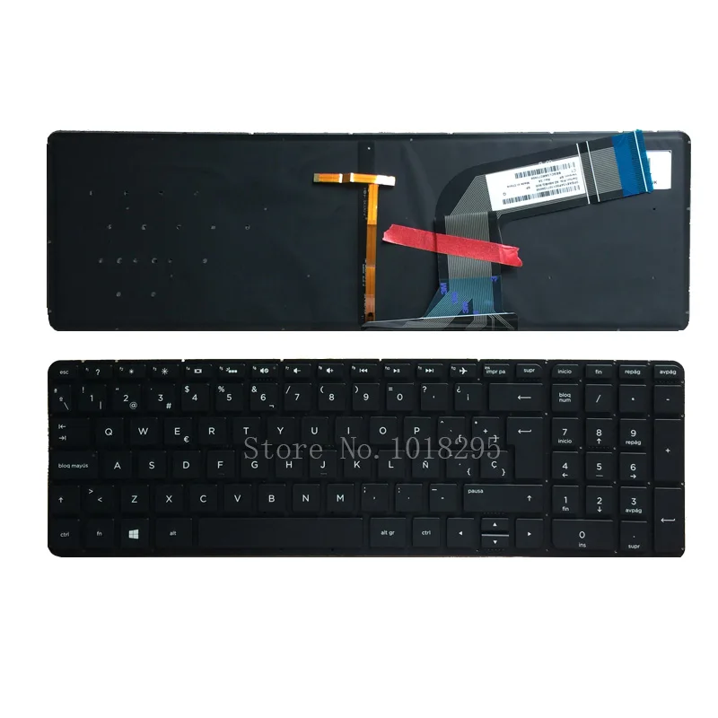 

New Spanish laptop keyboard for HP Pavilion 15-P 15-P000 15t-p000 15t-p100 17-f 17-f000 17t-f000 Backlit keyboard