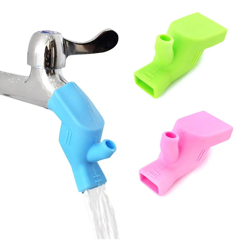 

Silicone Faucet Extender Water Tap Extension Sink Children Washing Device Bathroom Kitchen Sink Faucet Guide Faucet Extenders
