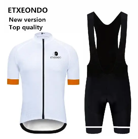 Новая версия! Профессиональная одежда для велоспорта Etxeondo, летний мужской костюм с коротким рукавом для велоспорта, Быстросохнущий комплект из Джерси для велоспорта, 7 цветов - Цвет: bib kits