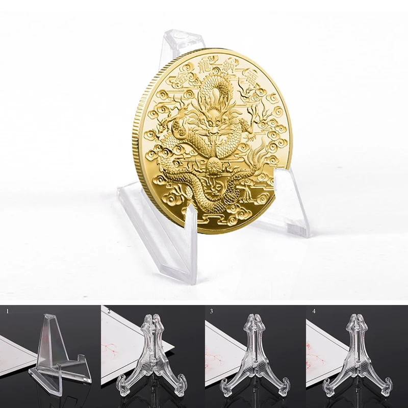 

Multiple Styles Acrylic Display Stand Badge Display Rack Pendant Display Rack Folded Transparent Storage Rack Protective Bracket