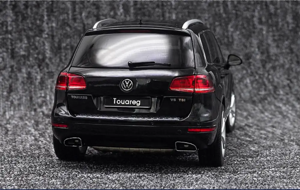 1/18 масштаб VW Volkswagen Touareg SUV черный литой автомобиль модель игрушки GT Autos
