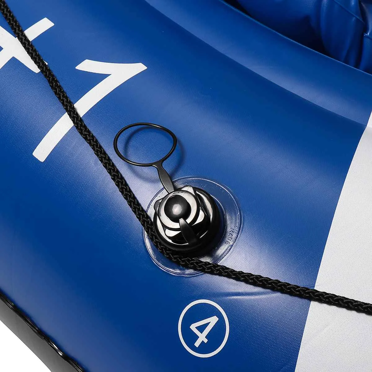 

225x127cm Durable Inflatable Boat for 3 Person PVC Rubber Fishing Boat with Paddles Pump Bearing 210kg Water Skiing Boat