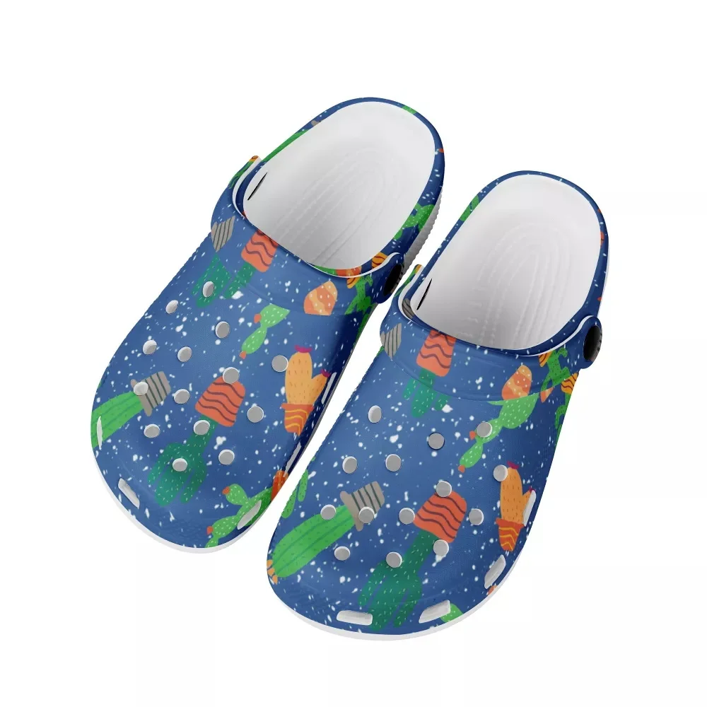 

Сандалии на толстой платформе для мужчин и женщин, Нескользящие сандалии с мультяшным КАКТУСОМ, Нескользящие шлепанцы для дома и ванной, ле...