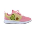 Авокадо Фрукты аниме мультфильм милые забавные кавайные спортивные кроссовки для бега легкие дышащие 3D печати женские сетчатые кроссовки