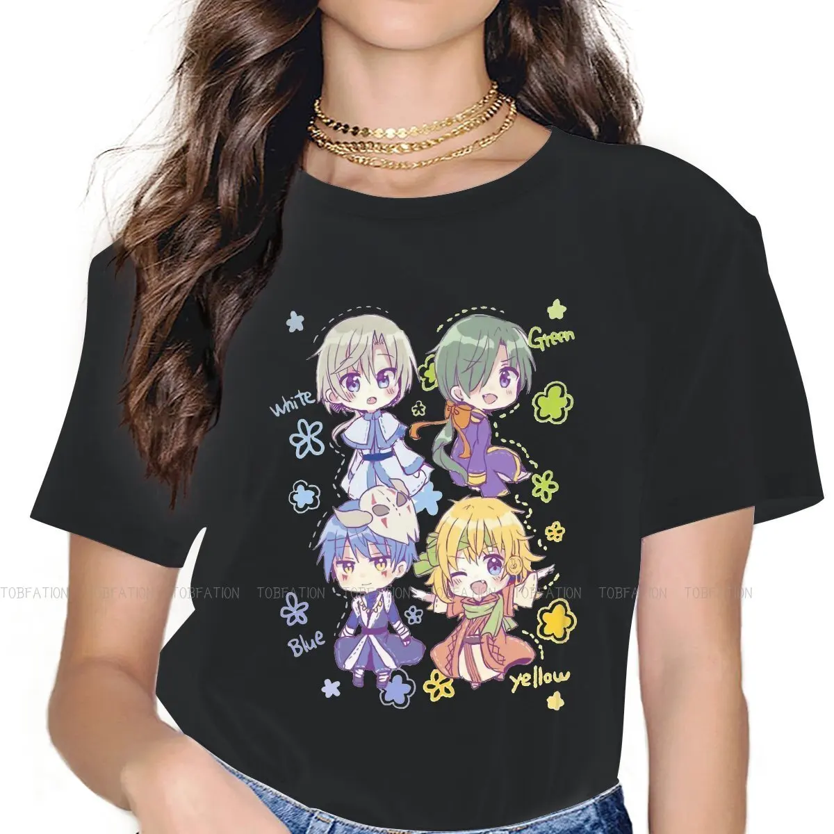 Ki Ja 5XL TShirts Akatsuki No Yona Japanese Adventure Anime Woman Graphic Fabric Streetwear T Shirt O Neck Oversized