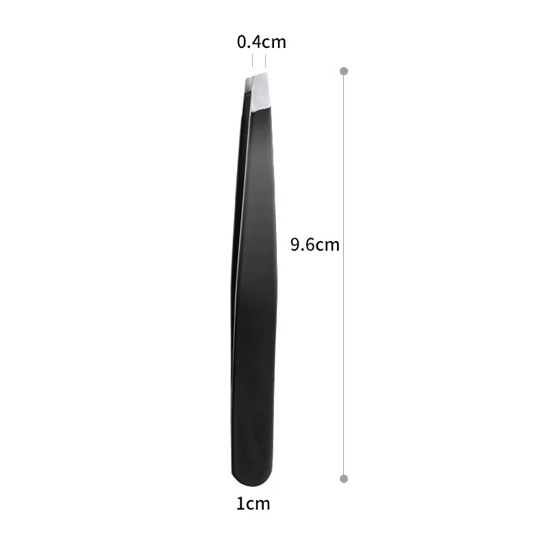 

2020 Gold Stainless Steel Eyebrow Tweezer Slant Tip Eyebrow Clip False Eyelash Pliers Eyebrow Forceps Hair Beauty Makeup Tool