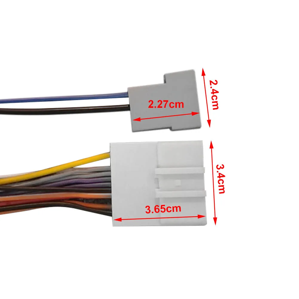 

Car Stereo CD Player Wiring Harness Antenna Adapter 15 Pin Wiring Cable Radio Installation Plug for Nissan Subaru Infiniti