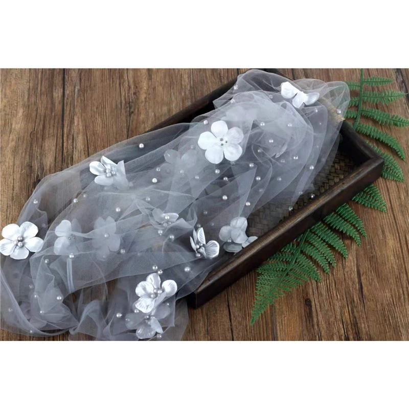 Сказочный шифоновый фон для фотосъемки новорожденных малышей s газовый цветок