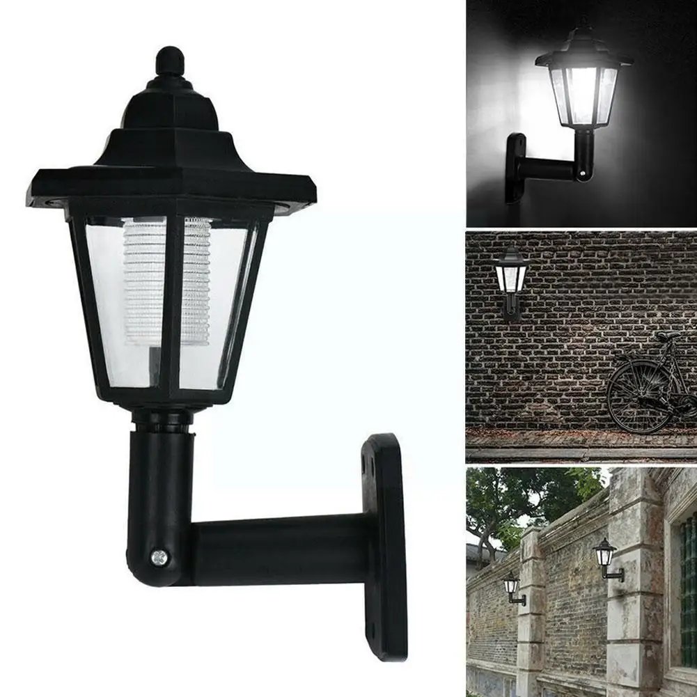 

1pc Solar Powered Waterproof Retro Hexagonal Wall Lamp Sensor Motion Emergency Outdoor Saving Landscape Garden Energy Light T7b4