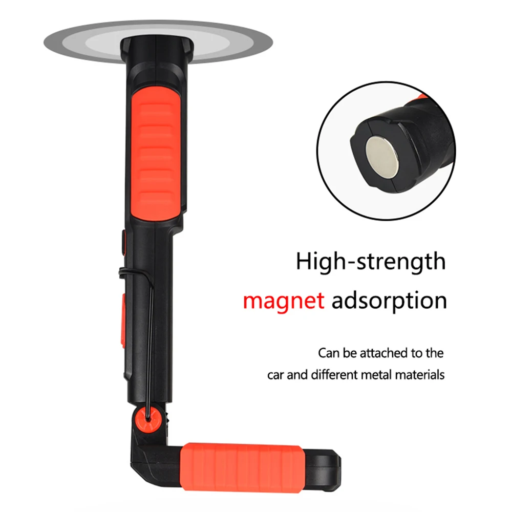 Портативный светодиодный фонарь Магнитный фонарик USB Перезаряжаемый ремонт