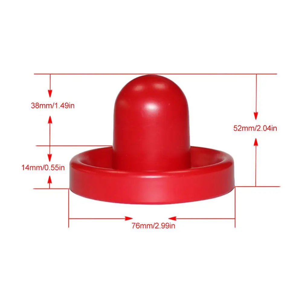 

Red Hockey Equipment Tables Table Game Plastic Air Hockey Pushers Puck Game Tables Goalies Accessories