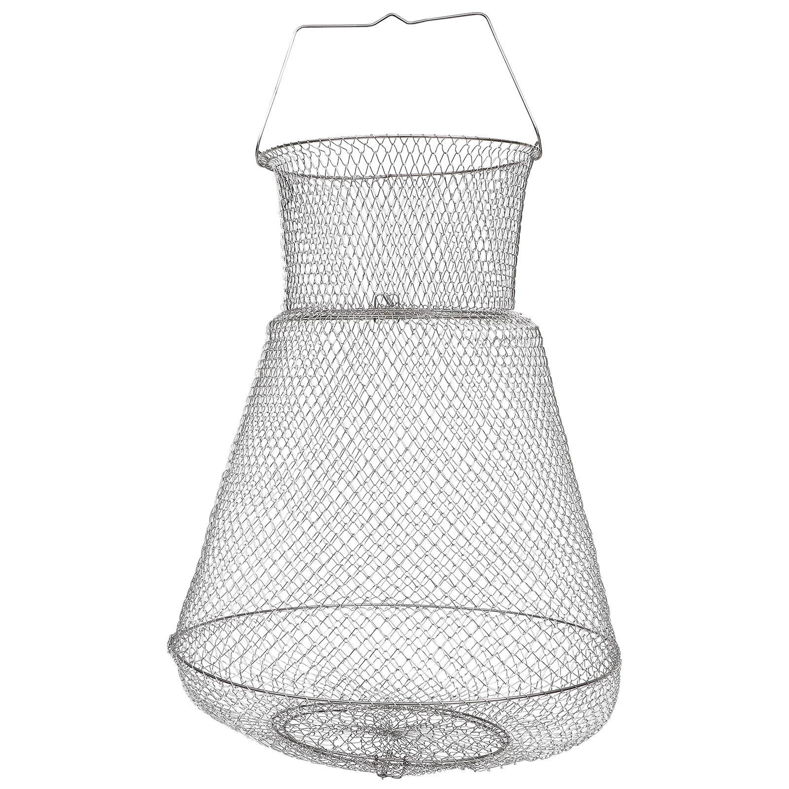 

1pc Durable Fishing Cage Metal Fish Container Stainless Steel Fish Guard