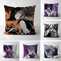 anime ouma kokichi danganronpa anime two sides decor pillow cushion case cover