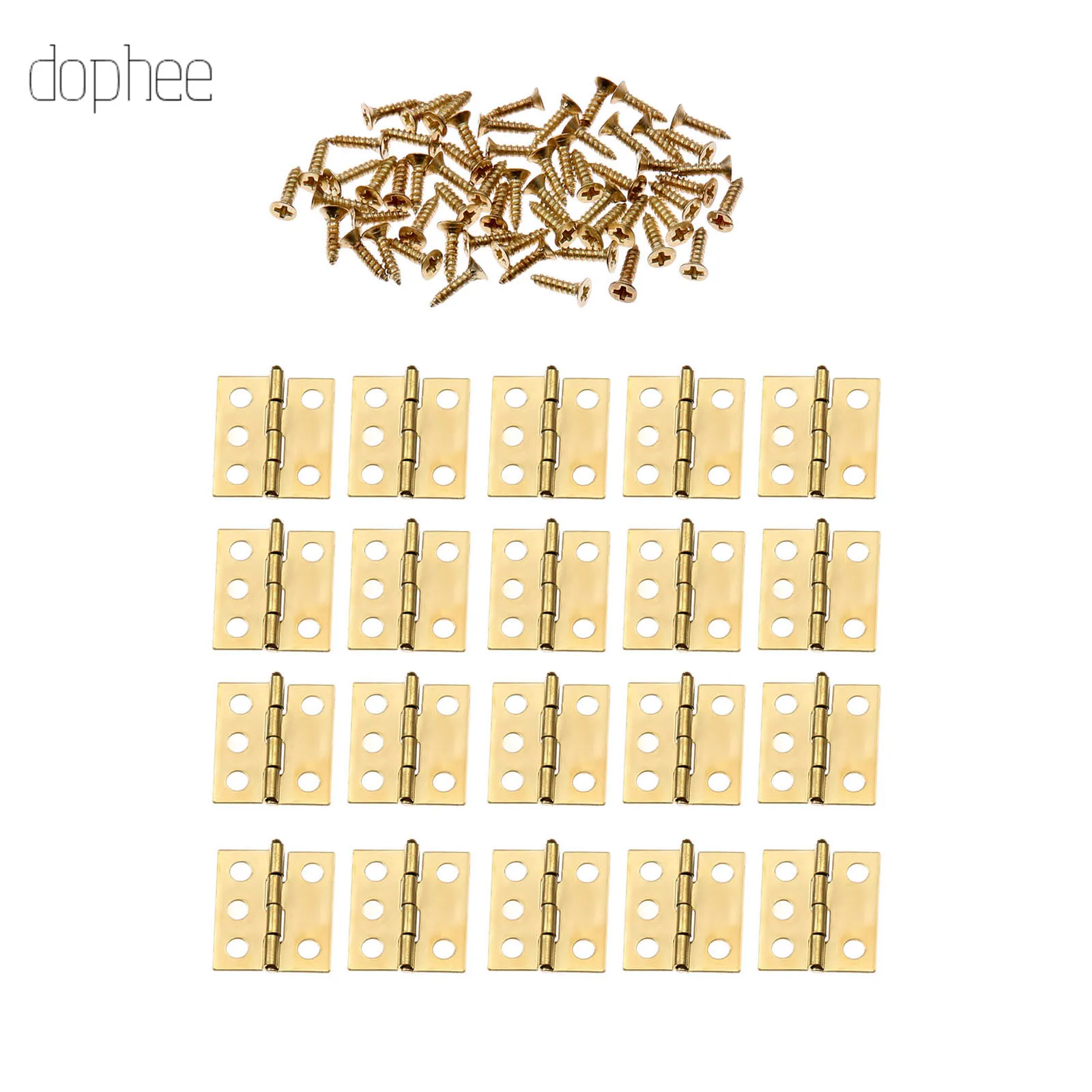 Dophee 10/20/40/50 шт. Петли из нержавеющей стали дверной ящик шкафа декоративные петли