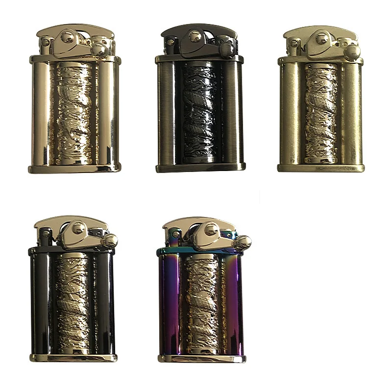 

Zorro Lighter Vintage Vintage Dragon Pole Turntable Kerosene Lighter Rolling Tray Oil Lighter Lighter Vintage Gift for Men