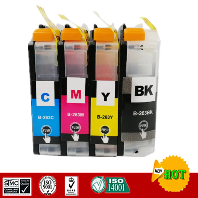 Replacement For Brother LC263 LC261 Ink Cartridge For Brother MFC-J480DW/DCP-J562DW/MFCJ680DW/MFCJ880DW etc.