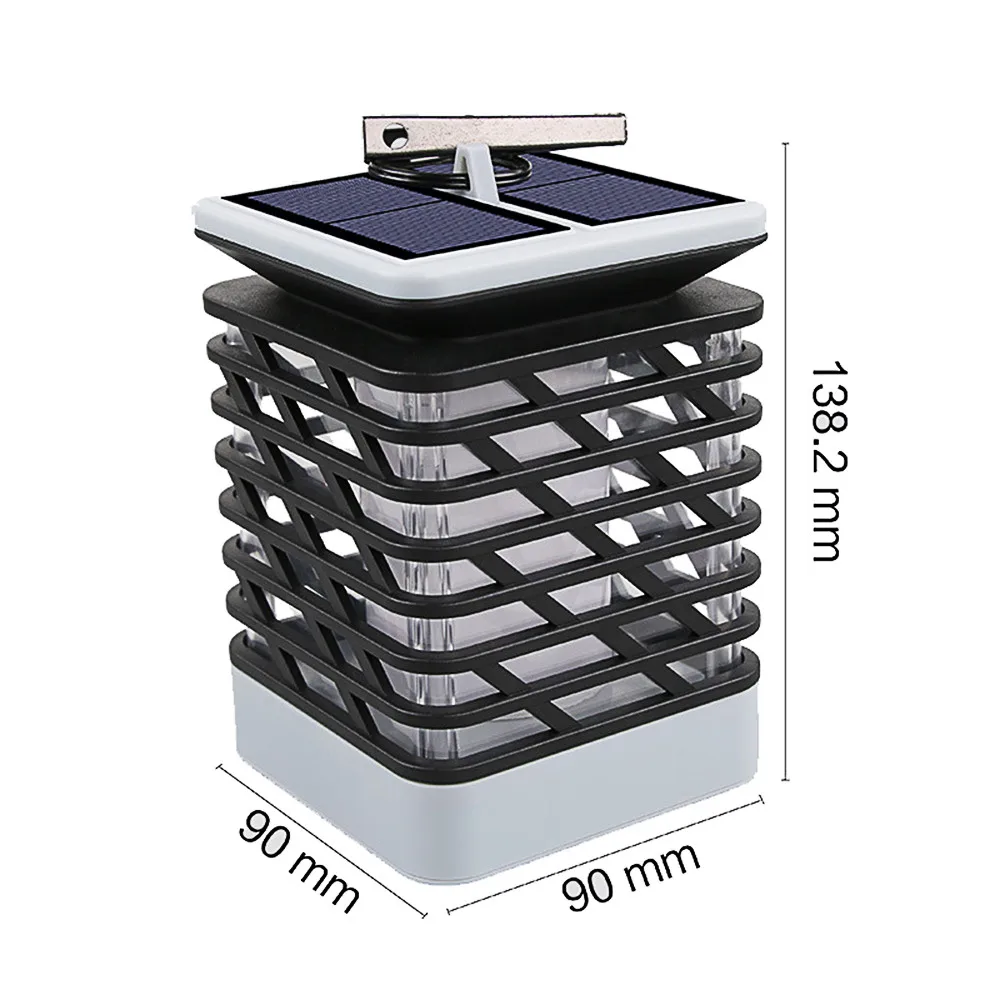 Murah Lampu Solar Menjentikkan Api Outdoor Solar Lantern Lampu Lampu Tenaga Surya LED Tahan Air Lampu Gantung Untuk Taman Halaman Jalur