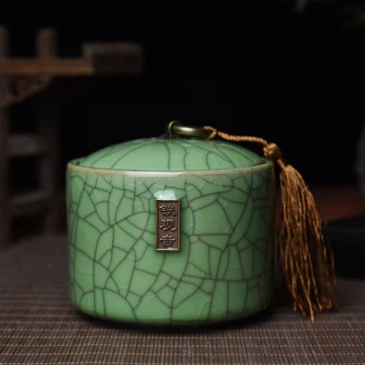 Герметичные чайные банки Longquan Celadon, упаковка для чая, портативная Чайная Коробка для путешествий, чайная банка, чайная баночка, резервуар для хранения - Цвет: Сливовый