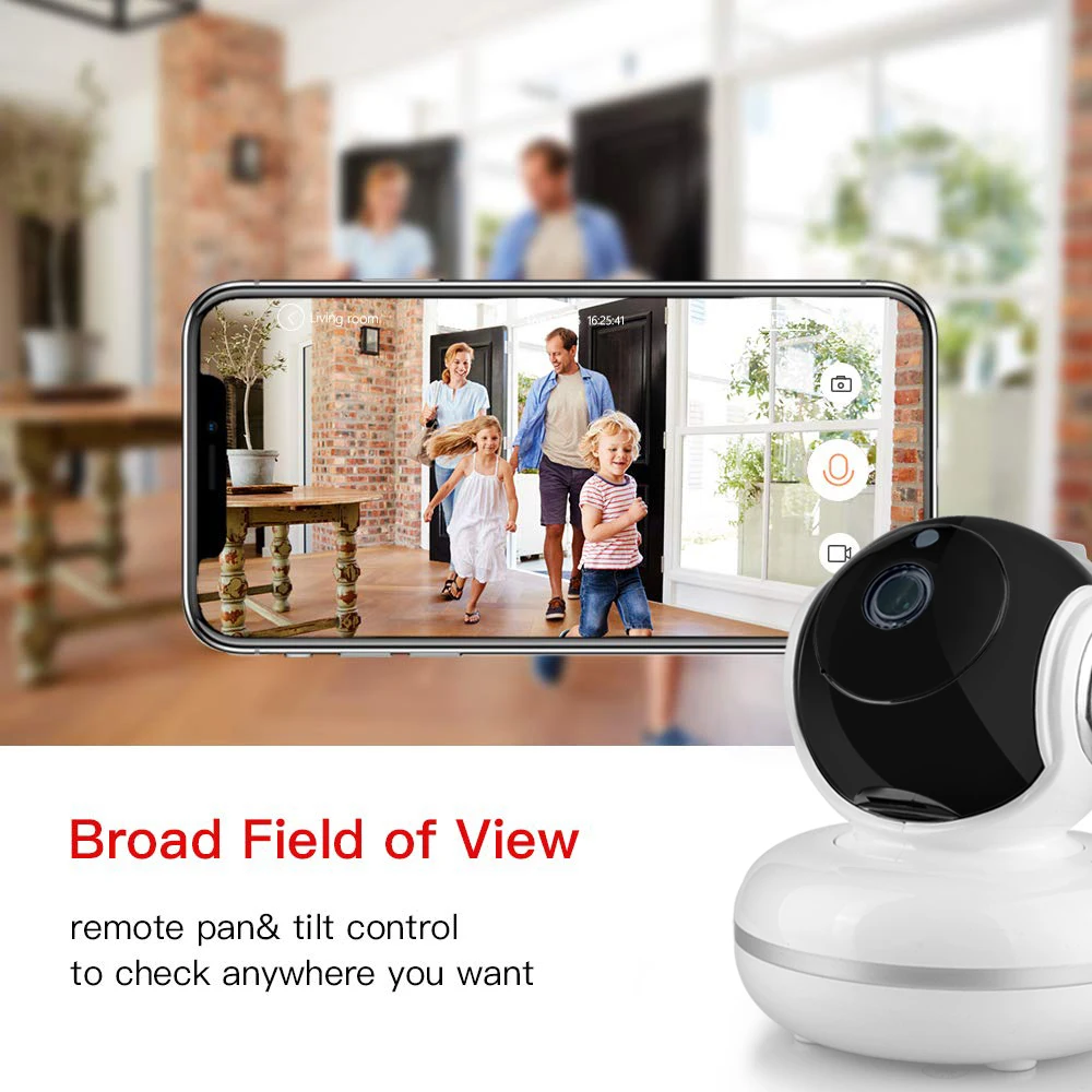 HD 1080 P/720 P беспроводная Wi-Fi IP камера ночного видения с функцией обнаружения
