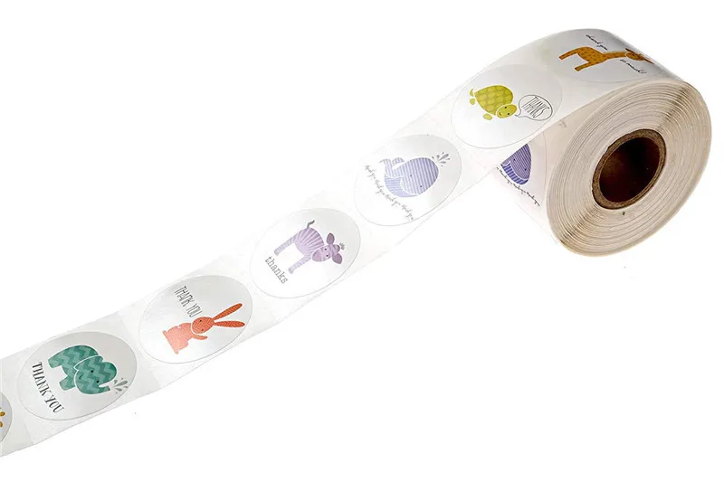 500 шт. круглые этикетки ручной работы из крафт-бумаги наклейки для упаковки