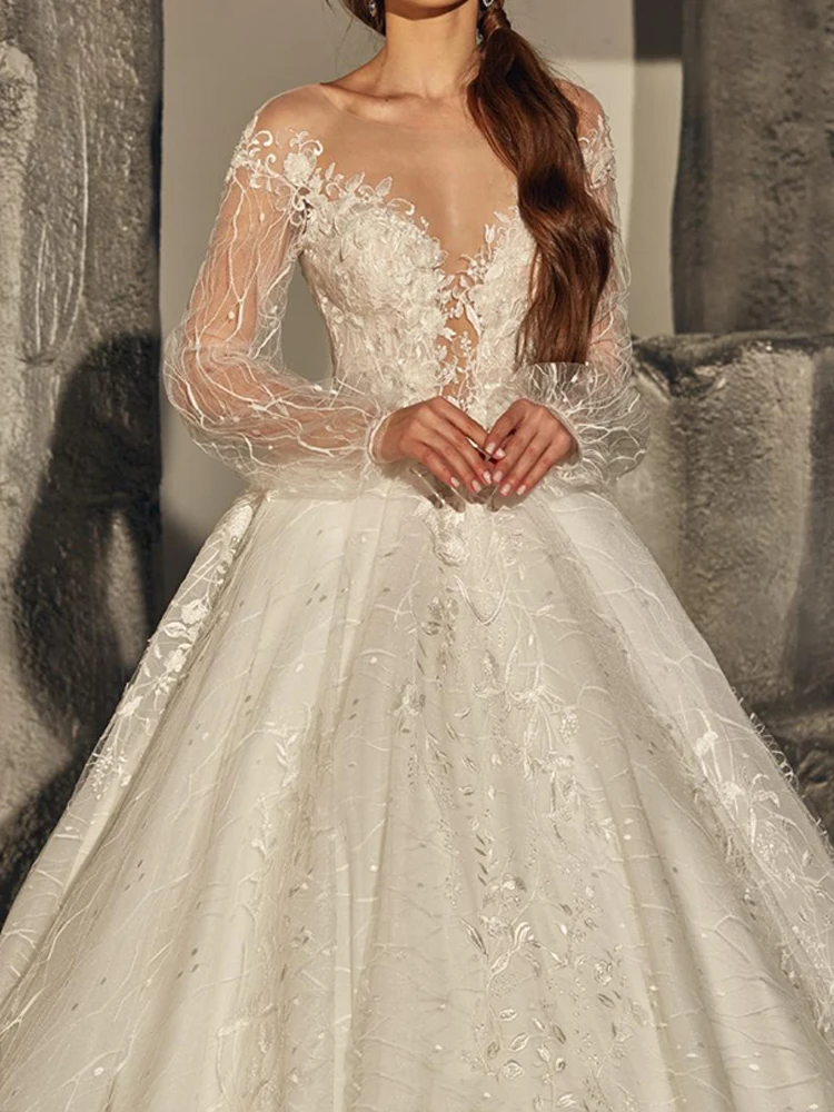 

Hi Shy Bride New Simple Wedding Dress Backless Sleeveless Design Chiffon Lace Bride Dresses Princess Dress Plus Size Tailor-made