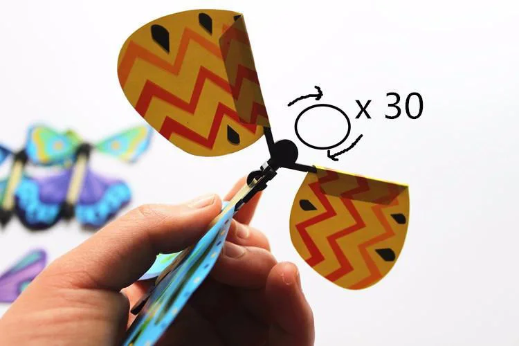 5 шт. Летающая бабочка моделирование физическая ребенок DIY волшебный трюк