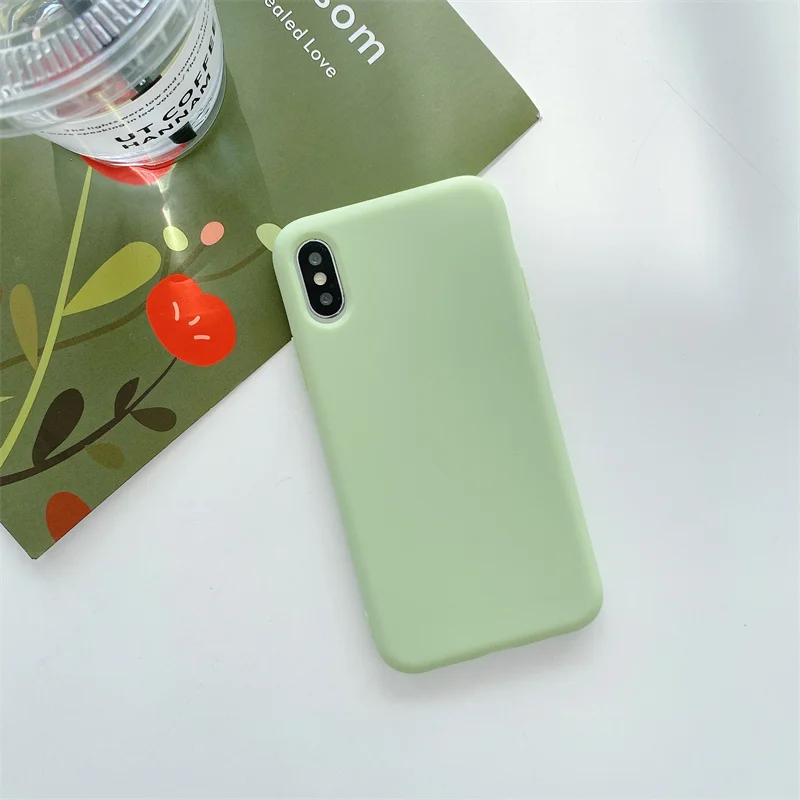

Original Liquid Silicone Luxury Case For Apple iPhone 11 12 Pro Max Mini 7 8 Plus XR X XS MAX SE2020 Shockproof Case Cover