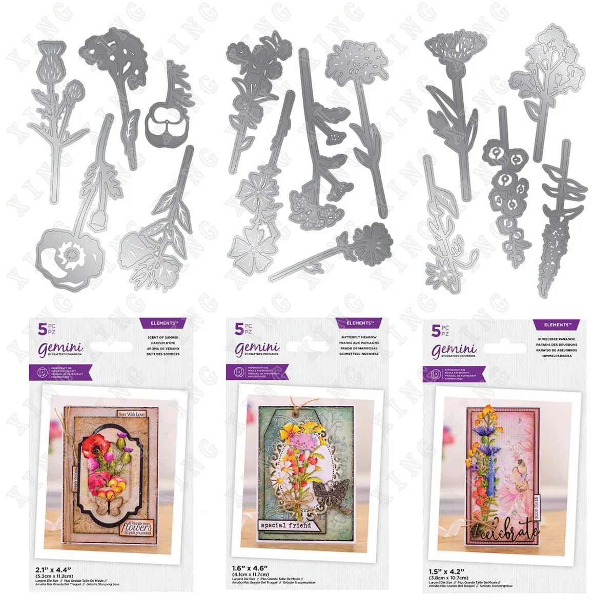 

Hot Sale Newest Butterfly Meadow Scent of Summer Bumblebee Paradise Metal Cutting Dies Set for Diy Scrapbooking Craft Decoration