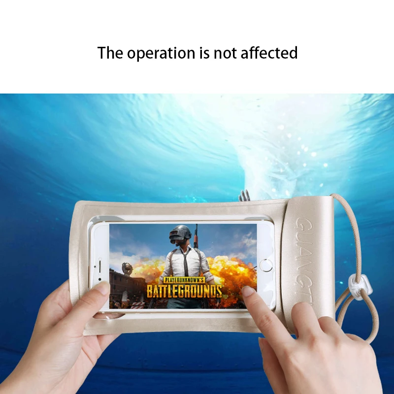 

TPU Mobile Phone Waterproof Bag Pressure Explosion Proof Fashion Transparent Touch Screen Waterproof Cover Outdoor Travel Bags