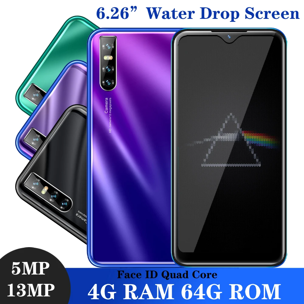 V20 смартфоны 4 ГБ ОЗУ 64 Гб ПЗУ телефон Android Celulares четырехъядерный 6 26 дюймов
