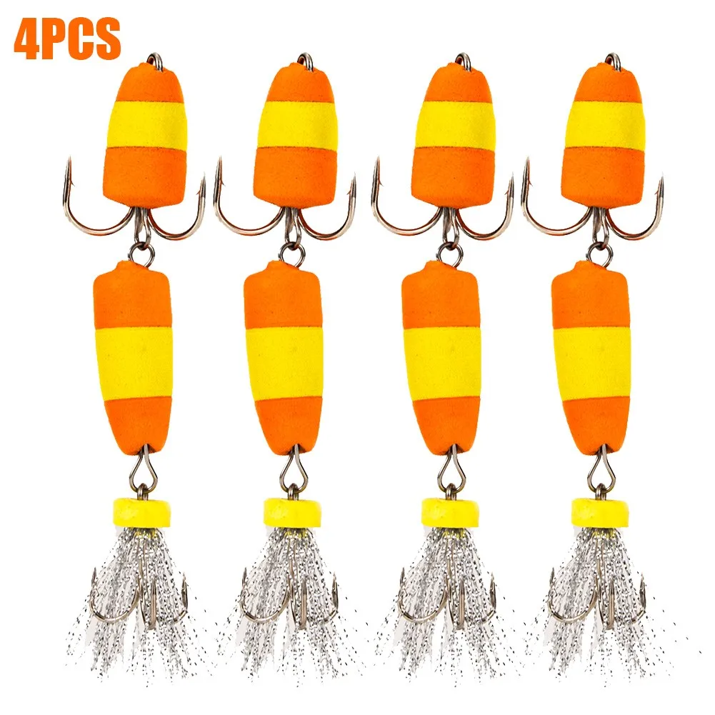 2 / 4 шт. мандула плавающий джиг приманки рыболовные Zanderkiller Судак Щука EVA пены губки