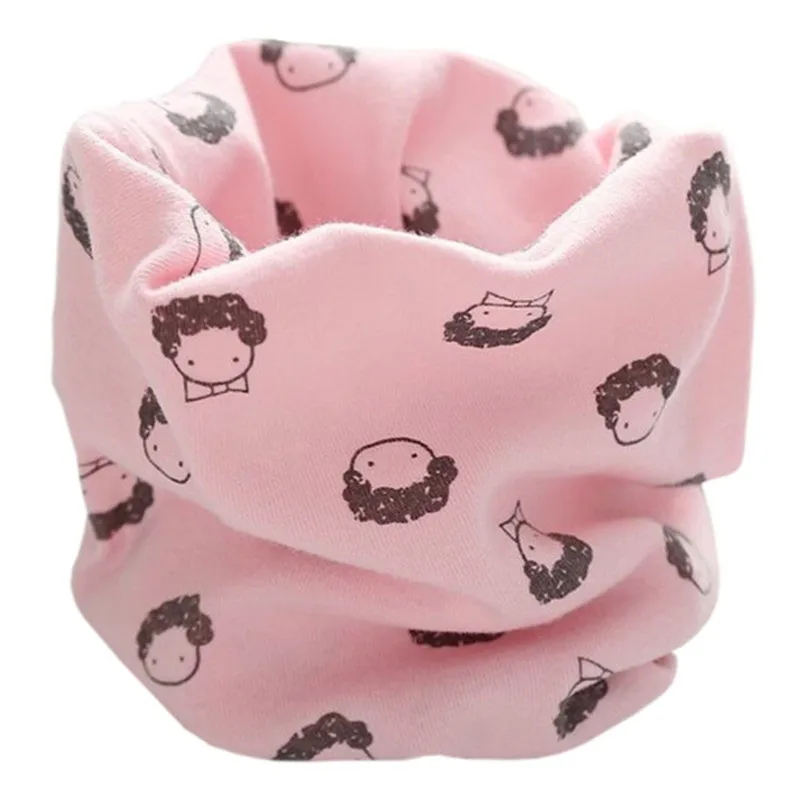 baby pink Новинка года; сезон осень-зима; Детский многофункциональный теплый шейный платок с воротником; детский хлопковый шарф - Цвет: baby pink