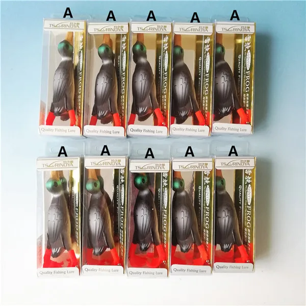 A LY22 10PCS Tsurinoya, 10 шт., новинка, Pesca, приманка для ловли щуки, искусственная приманка, 18,5 г, 10 мм, утка, приманка, мягкие приманки, воблеры для рыбалки, лягушка, приманка - Цвет: A LY22 10PCS