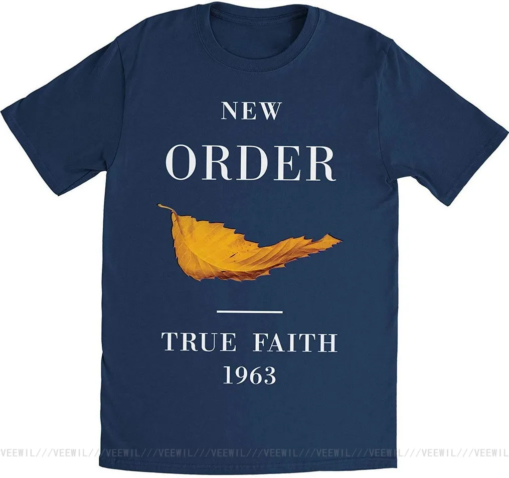 

Новый заказ, Приталенная футболка с надписью True Faith (XL), крутая синяя футболка, Новейшая модная футболка из 100% хлопка