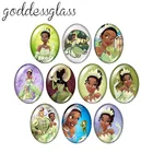 Браслеты из стекла и кабошона, 13 х8 мм18 х25 мм30 х40 мм, 10 шт.