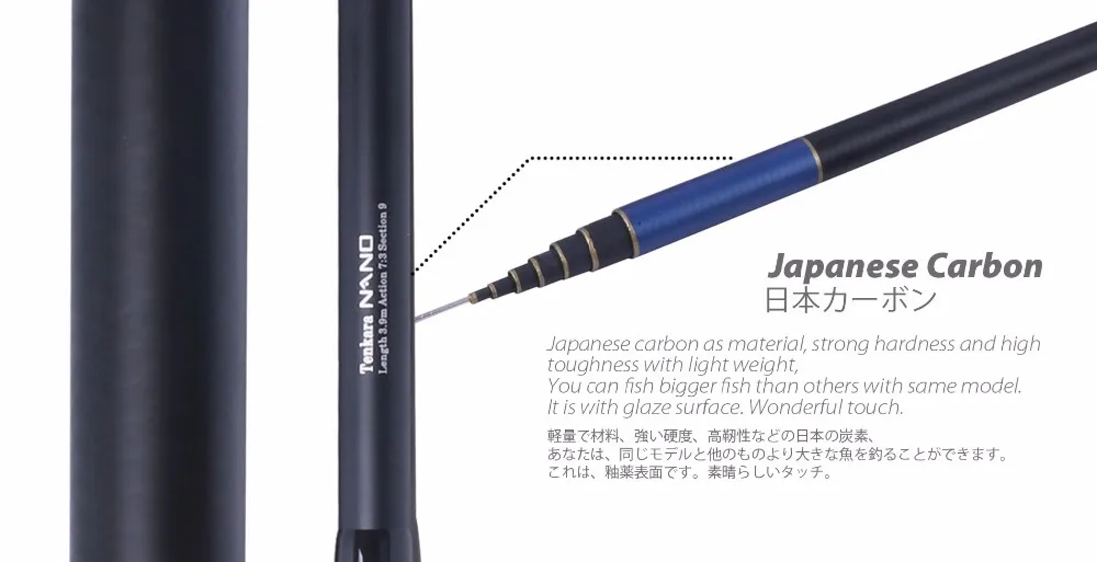 Maximumcatch Traveller Tenkara нахлыстовая Удочка Nano Japanese Toray Carbon(IM12) Tankara удилище Телескопическое удилище