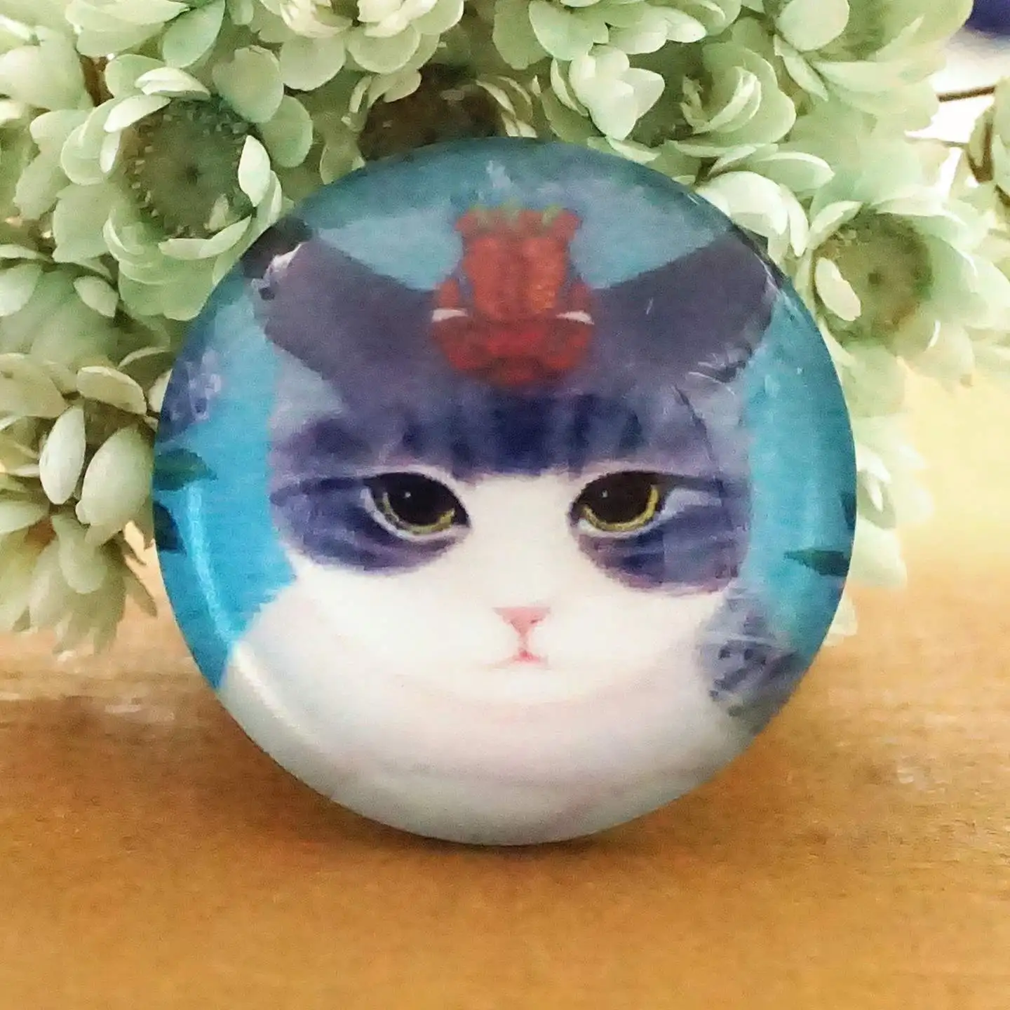 10 шт./лот круглый 8 25 мм мультяшный Кот стеклянный кабошон для изготовления колец