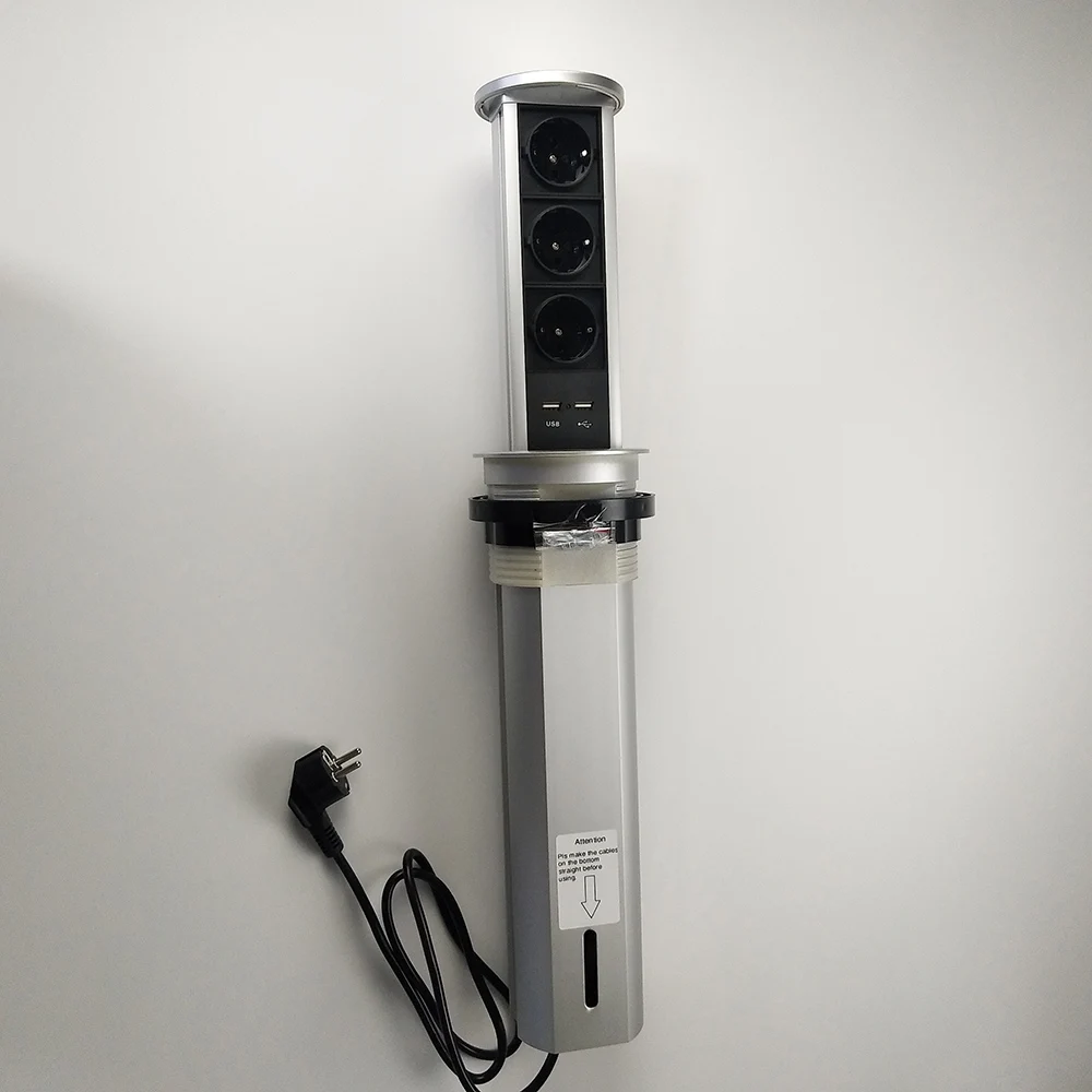 Пневматический всплывающее гнездо для настольного компьютера/3 европейская