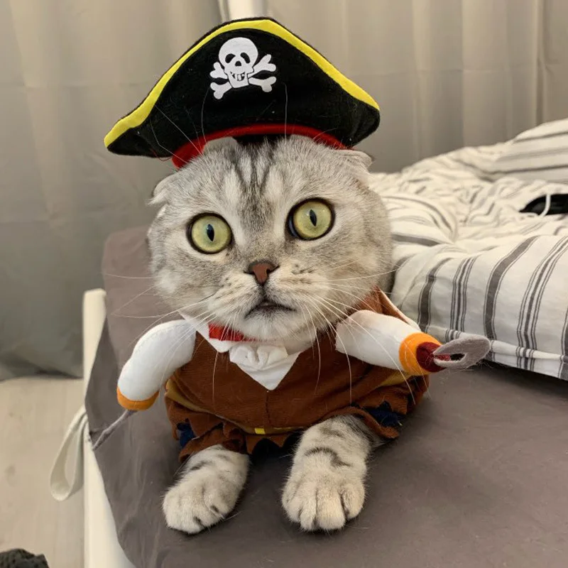 

Dog Clothes Cat Pirate Costumes Universal Two-legged Pet Clothes Pirate Costumes York Dog Clothes Dog Coat Dog Costume Cosplay