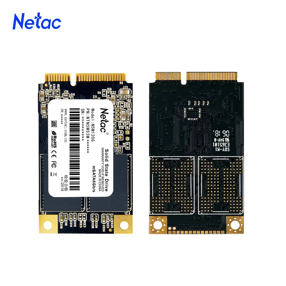 

Твердотельный накопитель Netac, mini SATA SSD 240 ГБ 128 ГБ 480 ГБ, Внутренний твердотельный накопитель для ноутбука