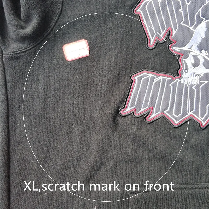 Мужская мотоциклетная толстовка с аппликацией черепа (бракованный) | одежда