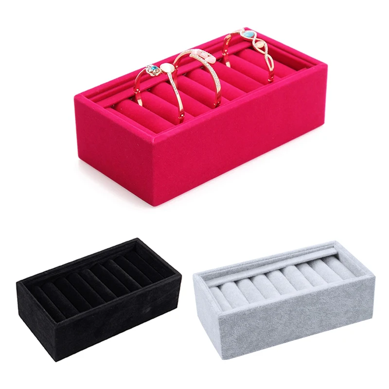 

Бархатные вставки Браслет Дисплей Лоток Ювелирные изделия Чехол
