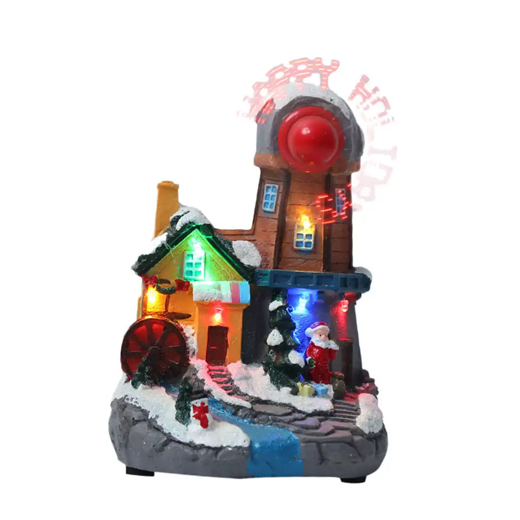 

Xmas Snow House LED Light Landscape New Year Gift for Home Decoration