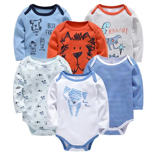 6ZHY3 Carters/Одежда для маленьких девочек с длинными рукавами; хлопковое боди; dziecko ropa de bebe; Рождественский комплект; детское боди; bebe; детская одежда; комбинезоны для мальчиков - Цвет: 6ZHY3