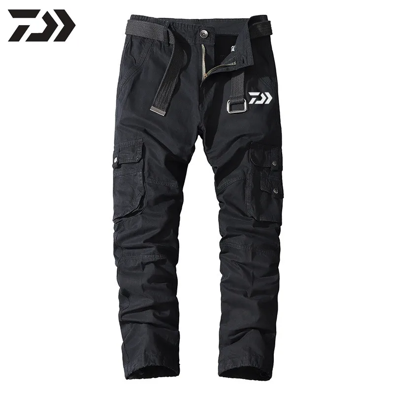 

2021 Daiwa Fishing Pants Solid Pockets Camouflage Outdoor Sport Tactical Military Cargo Pants Elastic Mens Clothes Pants Fishing
